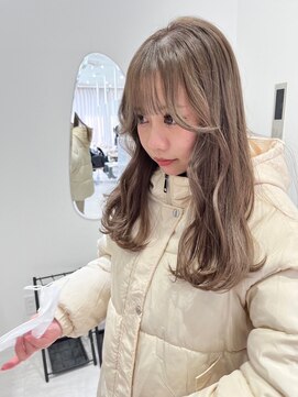 ジーナ 札幌大通(Zina) 髪質改善*フェミニンペールベージュ*美髪【Zina 大通】