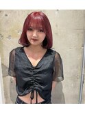 (lilley内堀)韓国ヘア×レッドカラー
