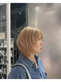 福岡 ブリーチ ベージュ グレージュ ダブルカラー ハイライト