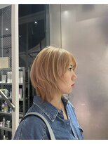 シェリ ヘアデザイン(CHERIE hair design) ●ウルフカット×ソフトブロンド