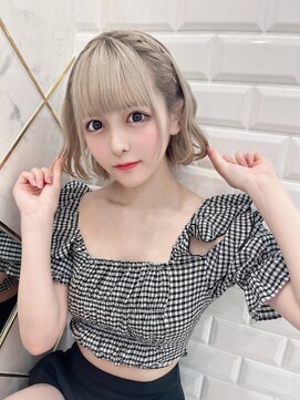 リルミー(Lilme) ボブでもできる編み込みアレンジ♪