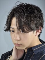 プレミアムバーバー 原宿店(PREMIUM BARBER produce by HIRO GINZA)&nbsp;波巻き/ハイライト/マッシュパーマ／ウルフ/フェード/束感