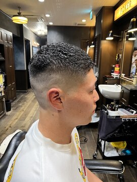 ヒロギンザ 横浜店(HIRO GINZA) 濡れパンクロップスキンフェード