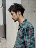 ツイストスパイラル/眉毛カット/スパイキーショート