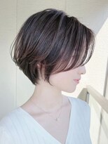 ビュー フクオカ(VIEW FUKUOKA)&nbsp;大人ショートカットウェットヘアオリーブベージュデザインカラー