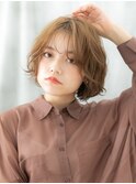 ふわカールでフレンチカジュアルミディヘアo古河20代30代40代