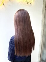 アジールヘア 北千住駅西口店(agir hair) ピンクブラウンベージュカラー 韓国スタイル 北千住