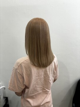 ラビス クローバー(Lovis clover) 前髪カタログ　アンブレラカラー　こなれミディ