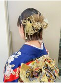20代成人式卒業式向け♪ナチュラルカラー編み込みアレンジヘア