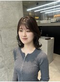 ミディアム×グレージュ