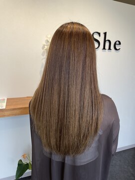 シー 浜松三方原店(She) ストレート(縮毛矯正) 30代　40代　50代