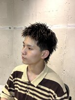 フランクスバーバーザスタンド(Frank’s barber the stand)&nbsp;スペインカール×スパイキーショート×フェザーパーマ飯田橋F