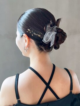 おくれ毛ロング韓国ヘア顔周りレイヤー_ba565033