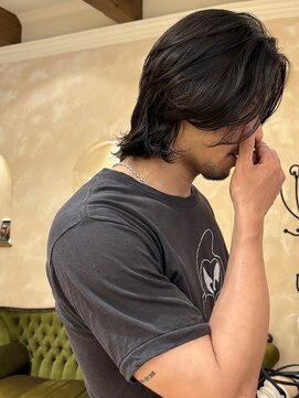 ビュートリアム265(BEAUTRIUM 265) シースルーウルフ メンズラフ ナチュラルセンターパート