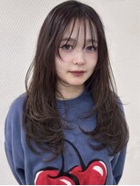 エアー 青山(AIR) 冬の小顔ロングレイヤーカット顔周りレイヤー