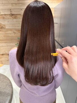 ベイショア(Bay Shore NY) メテオカラー髪質改善ナチュラルブラウン