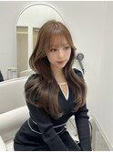 色気のある上品さと可愛さをmixした韓国ヘア