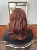 明るめカラーのゆるふわ巻きスタイル♪