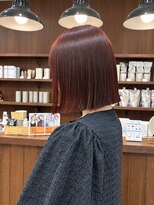 ニュースエン(newseN:) ボブ/ワインレッド/ブリーチなしダブルカラー/新潟/万代