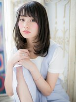 クオーレ ヘア アンジュ 水戸店(CUORE HAIR ange)&nbsp;*ange水戸*…艶カラーxシースルー前髪ナチュラルストレートa