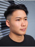 サイドパート 七三 アップバング かき上げ ビジネス