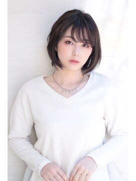 オーロ 池田店(ORO) イメチェン大人アッシュラベンダーカラーボブ