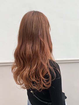 リズ 都島店(Lis) ロングウェーブ☆オレンジベージュ