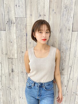 オーシャンヘアリゾート(Ocean hair resort) シンプルなミニボブ