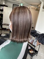 ラフ 難波店(LAFF) #黒髪#ボブルフ#ネビージュ#小顔#ワンレン