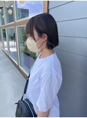 ぷつっとミニボブとグレージュ