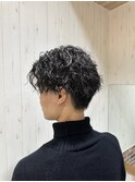 メンズセンターパート/ツイストスパイラルパーマ/メンズパーマ