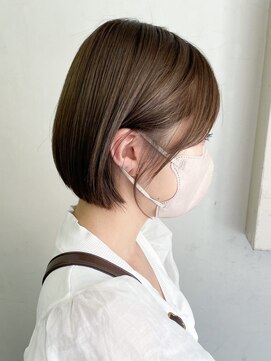 ヒビヲ(HIBIO) 切りっぱなしボブ ショートボブ 大人ショートヘア 30代 40代