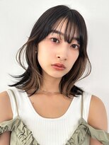 【La fith】ふんわりミディアム×インナーカラー