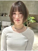 ミディアムヘア/顔周りレイヤー/レイヤーカット/レイヤー