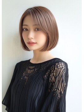 ライズ ネックス ザ サロン 渋谷(LIZE nex the salon) 小顔ボブ#渋谷駅#韓国#髪質改善#トリートメント