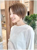 前髪なしショート/ショートボブ/ハンサムショート/30代40代50代