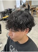 波巻きスパイラルパーマ波巻きパーマメンズパーマ新潟万代