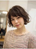 ふんわり無造作ボブ