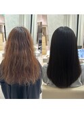 エイジング毛でも柔らかくまとまる艶髪に