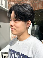 ラレイ ハラジュク(Lalei harajuku)&nbsp;【白石】メンズカットセンターパート韓国ヘア学割原宿