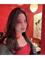 ヴィオラカラー(VIOLLA COLOR)&nbsp;暗髪ロング×フェイスレイヤー/小倉