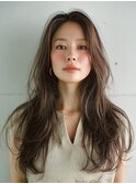 クラゲヘアー/小顔に見せるヘア/ココアベージュ/表参道