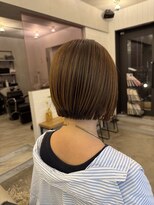 グッデイ ヘアー(GOOD DAY HAIR)&nbsp;【GOOD  DAY  HAIR】 ボブ  細めハイライト ケアブリーチ 下北沢