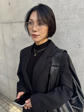 エン クラン バイ ヘッドライト たまプラーザ南口店(en. clan by HEADLIGHT) 江頭里穂/たまプラーザ/ボブ/ブラウンカラー/簡単スタイリング