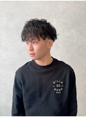 強めのカールで魅せる立体感メンズショート【beforeあり】