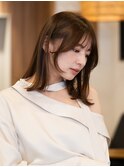 ぱつっとロブレイヤー＊顔周りレイヤー＊小顔カット＊艶カラー
