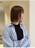 切りっぱなしボブ