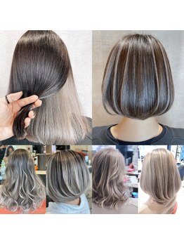 ル クール 川崎店(Le Coeur)の写真/【白髪カバー×デザインカラー】で大人キレイを貴方に！立体感カラーにさりげないハイライトをプラスして♪