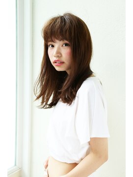 アンアミ オモテサンドウ(Un ami omotesando) 【Un ami】  ラフで可愛いストレートの質感ヘア 　増永剛大