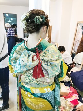 ロカット サロン(Roquat Salon) 成人式振袖着付けと着物ヘアアレンジ【ヘアアレンジ　立川/袴】